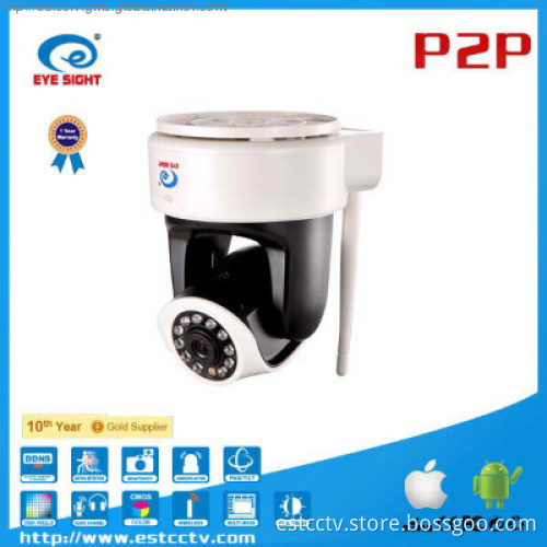 H.264 MEGAPIXEL pan tilt megapixel ip camera with Micro SD card indoor